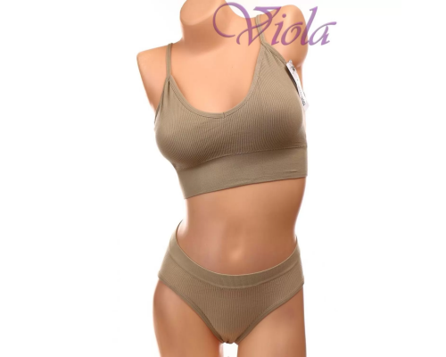 Комплект Жіночої Білизни Гладкий Beisdanna На Тонкому Паролоні 1607#