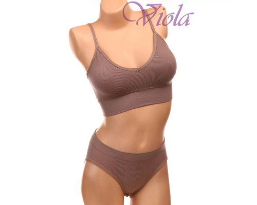 Комплект Жіночої Білизни Гладкий Beisdanna На Тонкому Паролоні 1607#