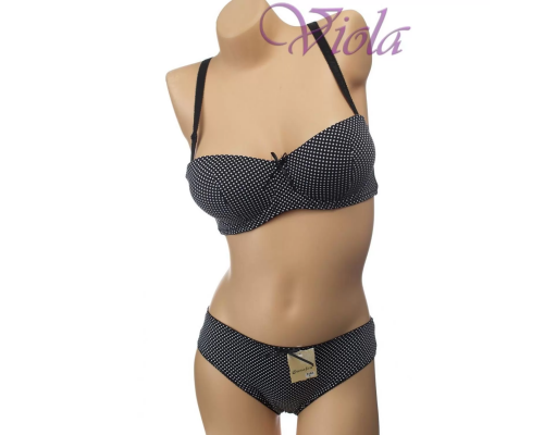 Комплект Donafen Анжеліка На Поролоновому Пуш-Ап З Трусиками-Бразиліано 5163 B