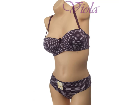 Комплект Donafen Анжеліка На Поролоновому Пуш-Ап З Трусиками-Бразиліано 5163 B