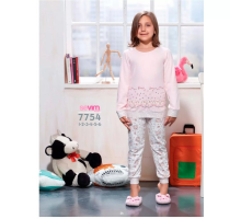 Дитяча Піжама Для Сну Зі Штанів Та Футболки З Довгим Рукавом Sevim 7754