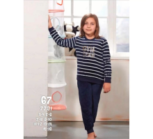 Дитяча Піжама Для Сну Зі Штанів Та Футболки З Довгим Рукавом Sevim 7791