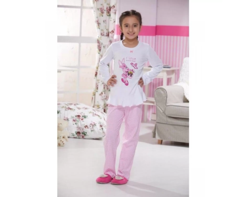 Дитяча Піжама Для Сну Зі Штанів Та Футболки З Довгим Рукавом Sevim 7250