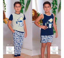 Дитяча Піжама Для Сну Із Шортиків Та Маєчки Sevim 7846