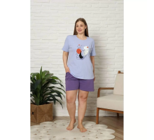 Комплект Шортів Та Футболки Nicoletta 28038-1 (Блакитний)