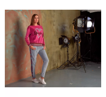 Комплект Жіночий Зі Штанів Та Футболки З Довгим Рукавом Sevim 20405