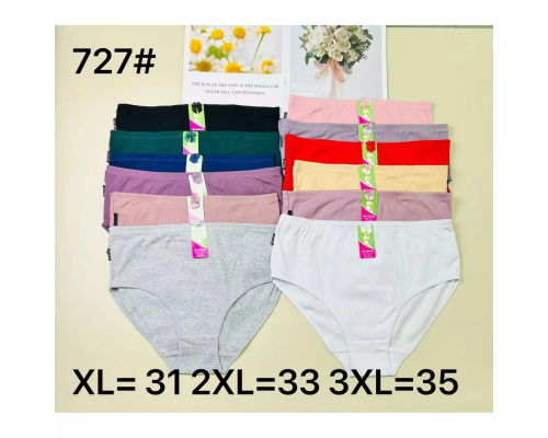Жіночі Трусики-Максі Fule Sha Ya 727 (Асорті Кольорів)