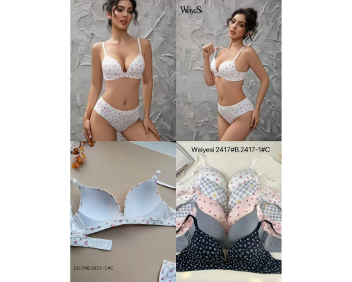 Комплект Weiyesi На Тонкому Поролоні З Трусиками-Сліпами 2417-1# C