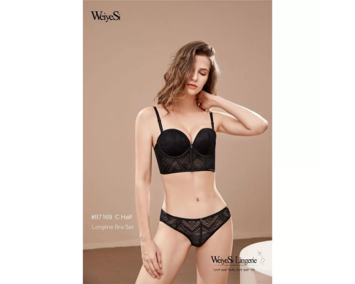 Комплект Weiyesi На Тонкому Поролоні З Трусиками-Сліпами B7169# C