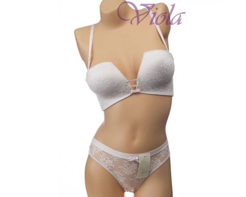 Комплект Weiyesi Бюстгальтер Анжеліка Балконет Без Кісточок З Трусиками-Сліпами A8105# B