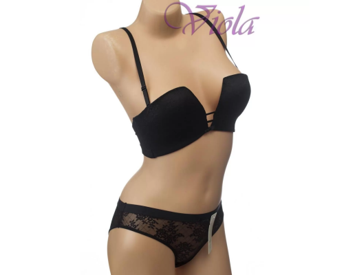 Комплект Weiyesi Бюстгальтер Анжеліка Балконет Без Кісточок З Трусиками-Сліпами A8105# B