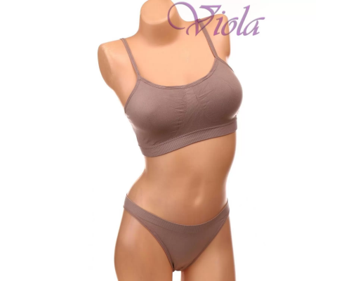 Комплект Beisdanna Топ На Тонком Поролоне С Трусиками-Танга 094#