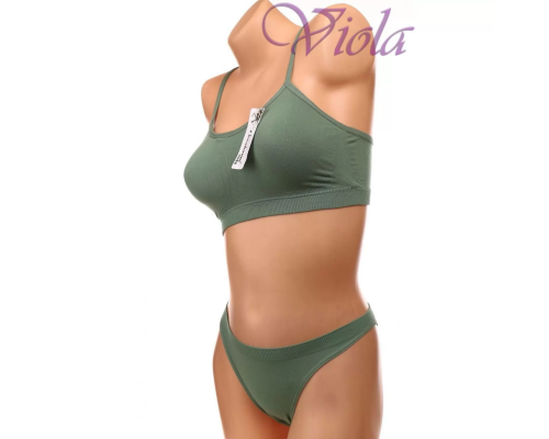 Комплект Beisdanna Топ На Тонком Поролоне С Трусиками-Танга 094#