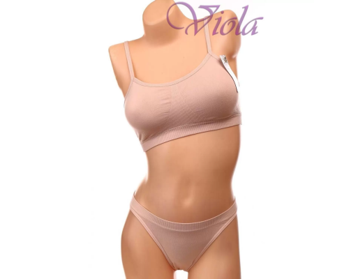 Комплект Beisdanna Топ На Тонком Поролоне С Трусиками-Танга 094#