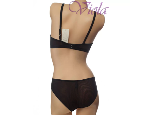 Комплект Weiyesi Бюстгальтер Анжеліка Балконет На Тонкому Поролоні З Трусиками-Сліпами 8573-1# C