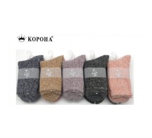 Вовняні Жіночі Шкарпетки З Вовни Альпаки Корона Високі B2551-5 (Упаковка 10 Пар)